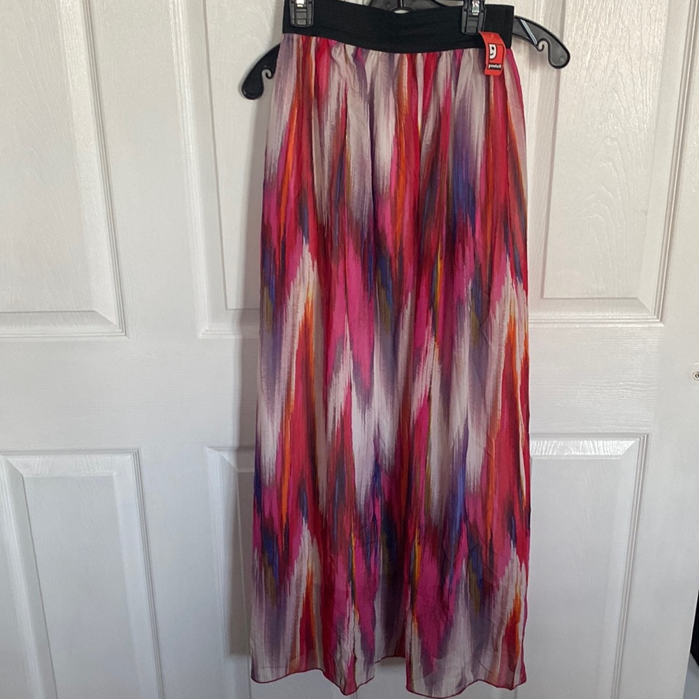 Colorful and Bright Ombré Maxi Skirt